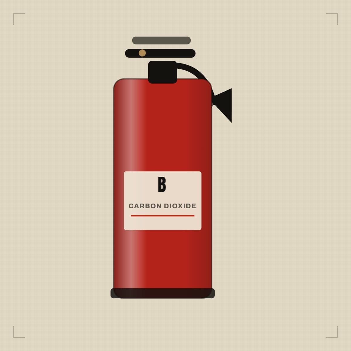 Aegis CO2 Extinguisher — illustrated placeholder, pending the client's own photography