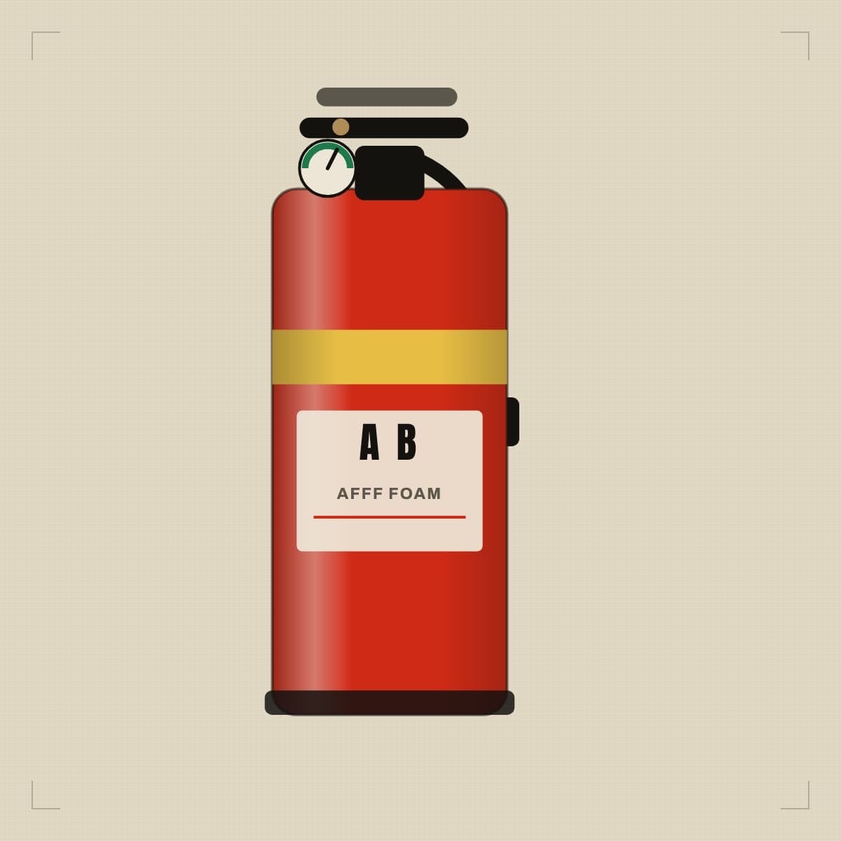 Aegis Mechanical Foam AFFF Extinguisher — illustrated placeholder, pending the client's own photography