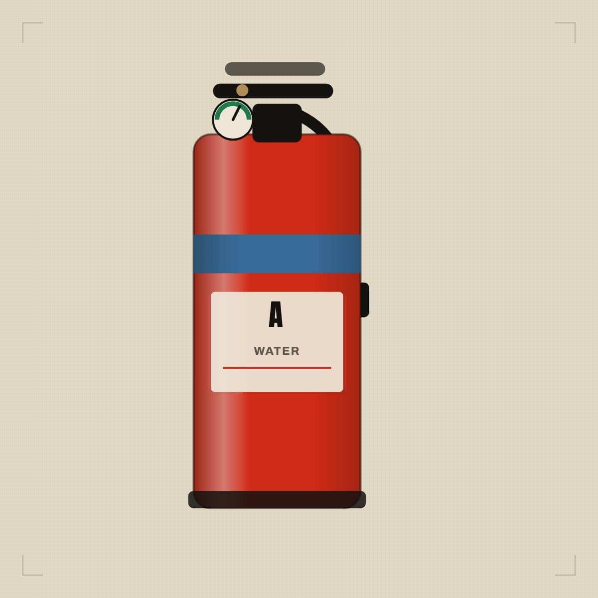 Aegis Stored-Pressure Water Extinguisher — illustrated placeholder, pending the client's own photography
