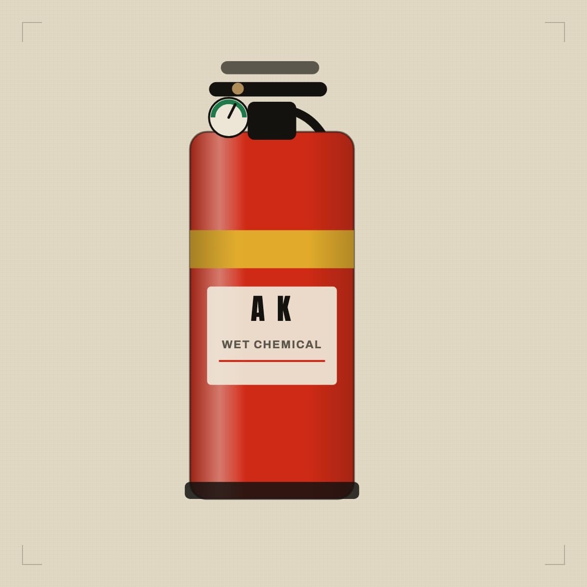 Culina Wet Chemical K-Class Extinguisher — illustrated placeholder, pending the client's own photography