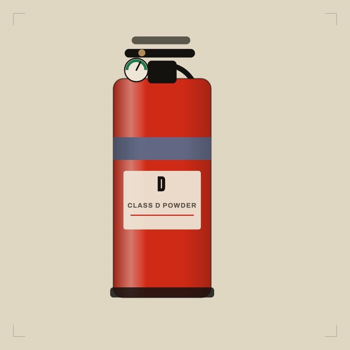 Guardian Class D Metal Fire Extinguisher — illustrated placeholder, pending the client's own photography